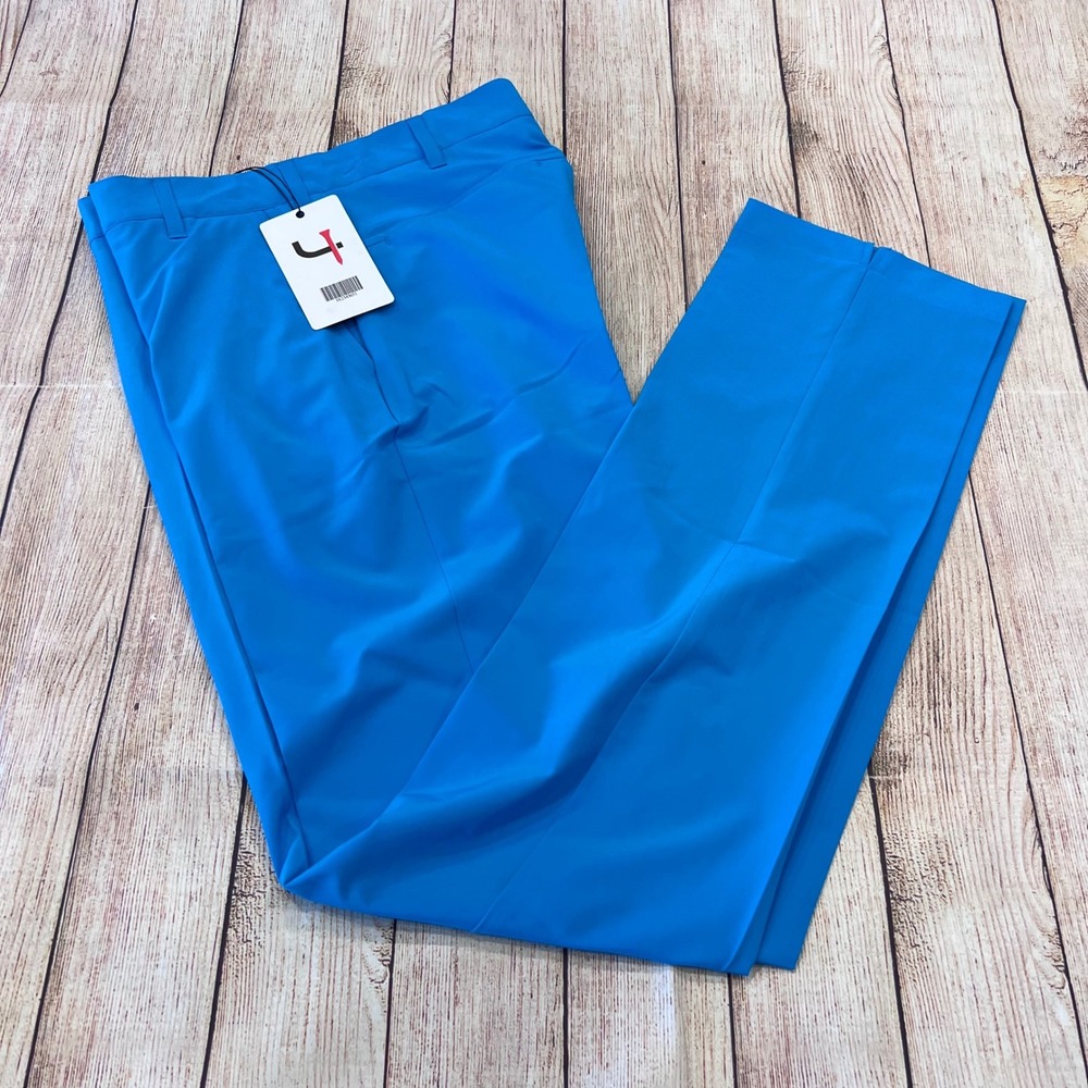 Short Par 4 Pavin Golf Pants Mens 30x34 Ocean Blue 4-Way Stretch Performance NEW